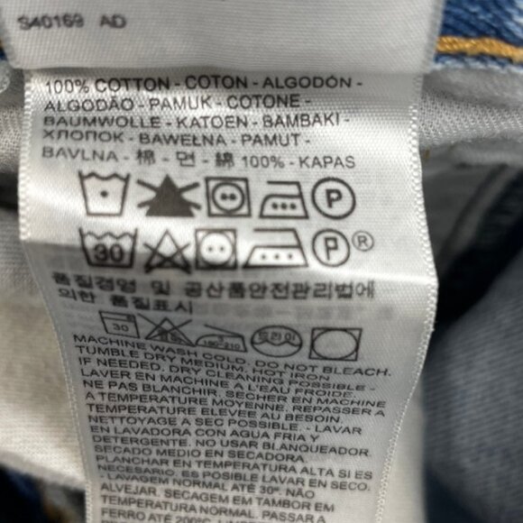 Levi's 550 Jeans Distressed Relaxed Tapered Men's 32 x 29.5 Frays Fade Stains - Picture 8 of 9